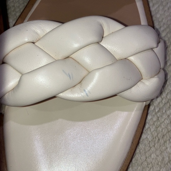 Time and Tru women’s size 7 off White Braided memory foam Sandals - Picture 5 of 14